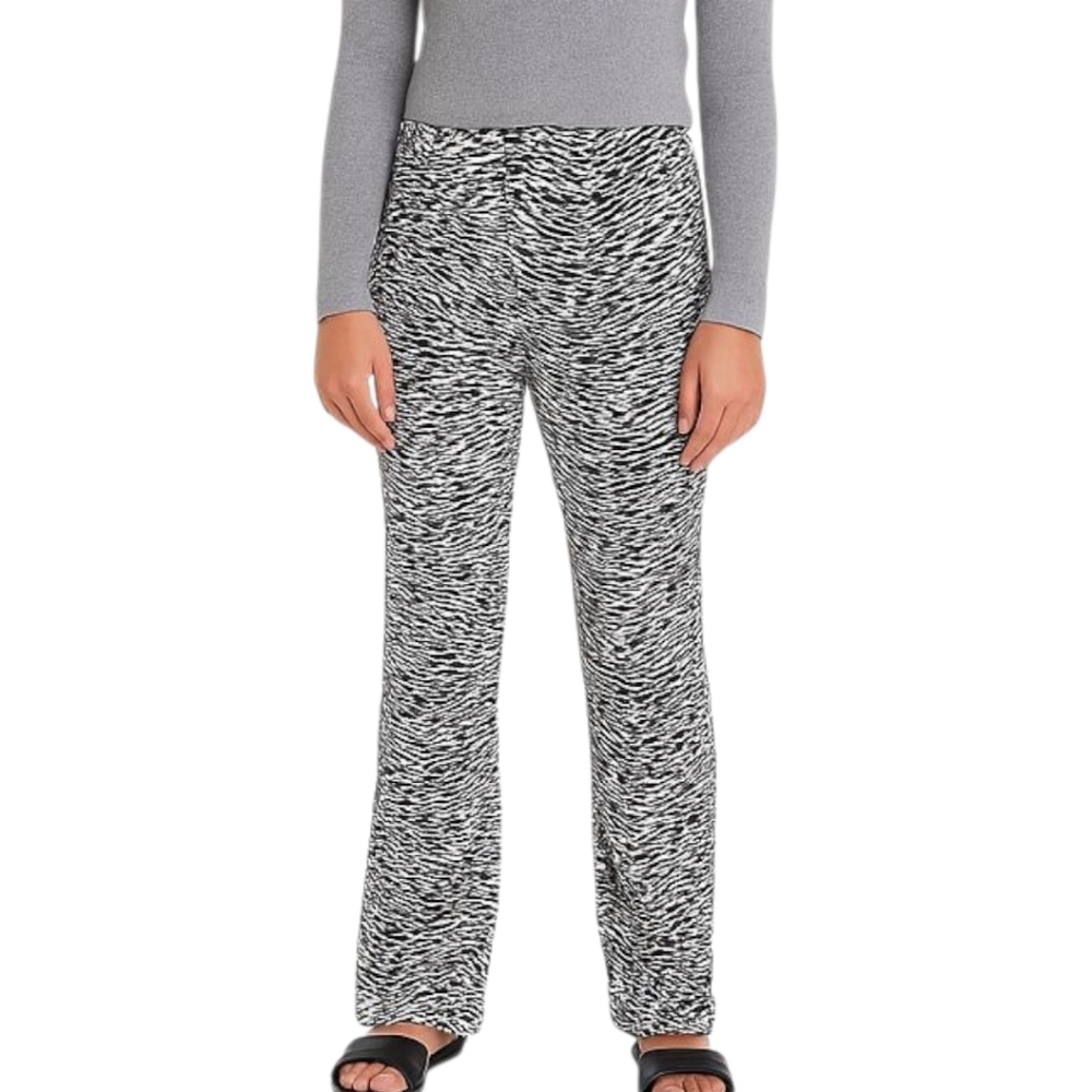 Arianne Black/White/Grey Animal Print Lounge Pants Size Small NWT